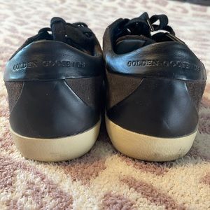 Golden goose superstar shoe size 7 brown and black